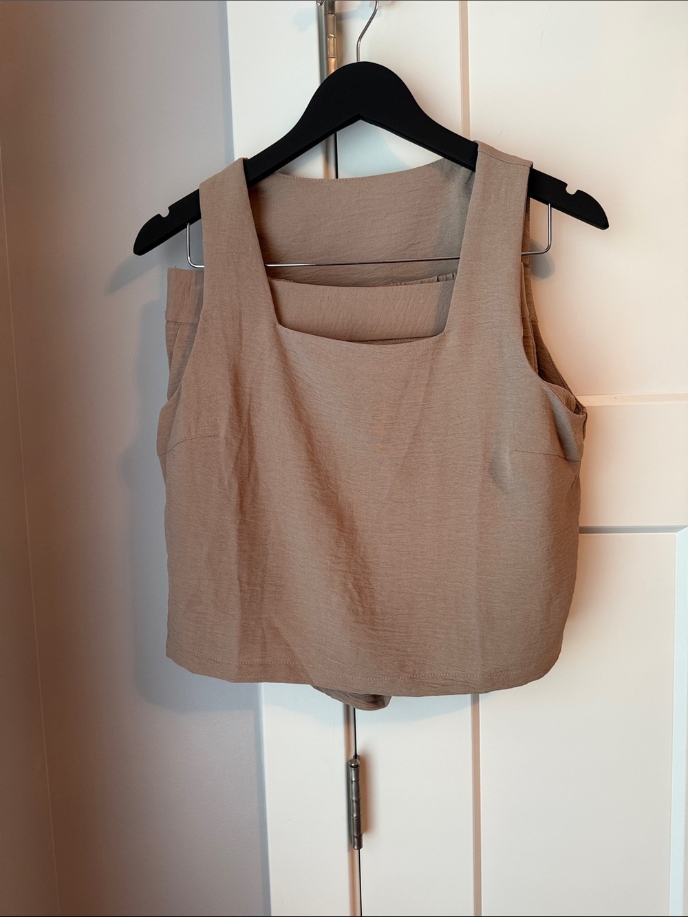 NWT Sleeveless Square-Neck high waisted set